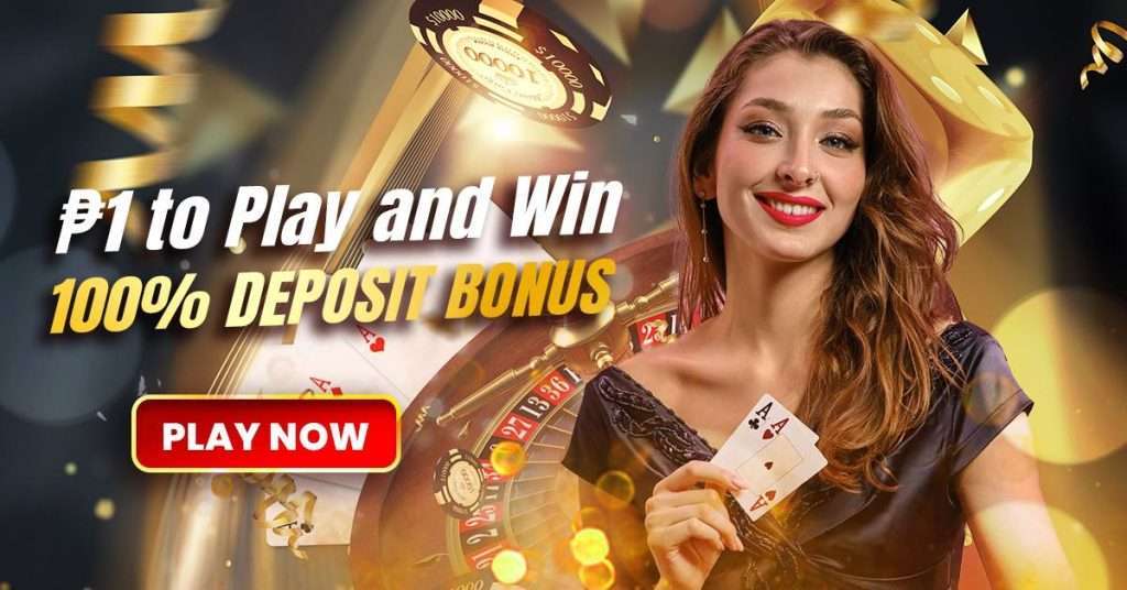 ₱1 to Play and Win 100% Deposit Bonus -3